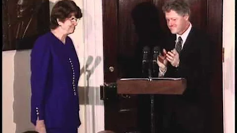Swearing-In Ceremony of Janet Reno as United State...