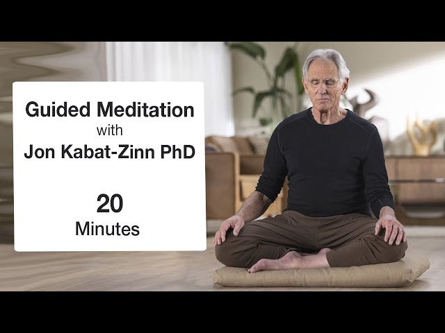 20 Minute Guided Meditation with Jon Kabat-Zinn PhD class=