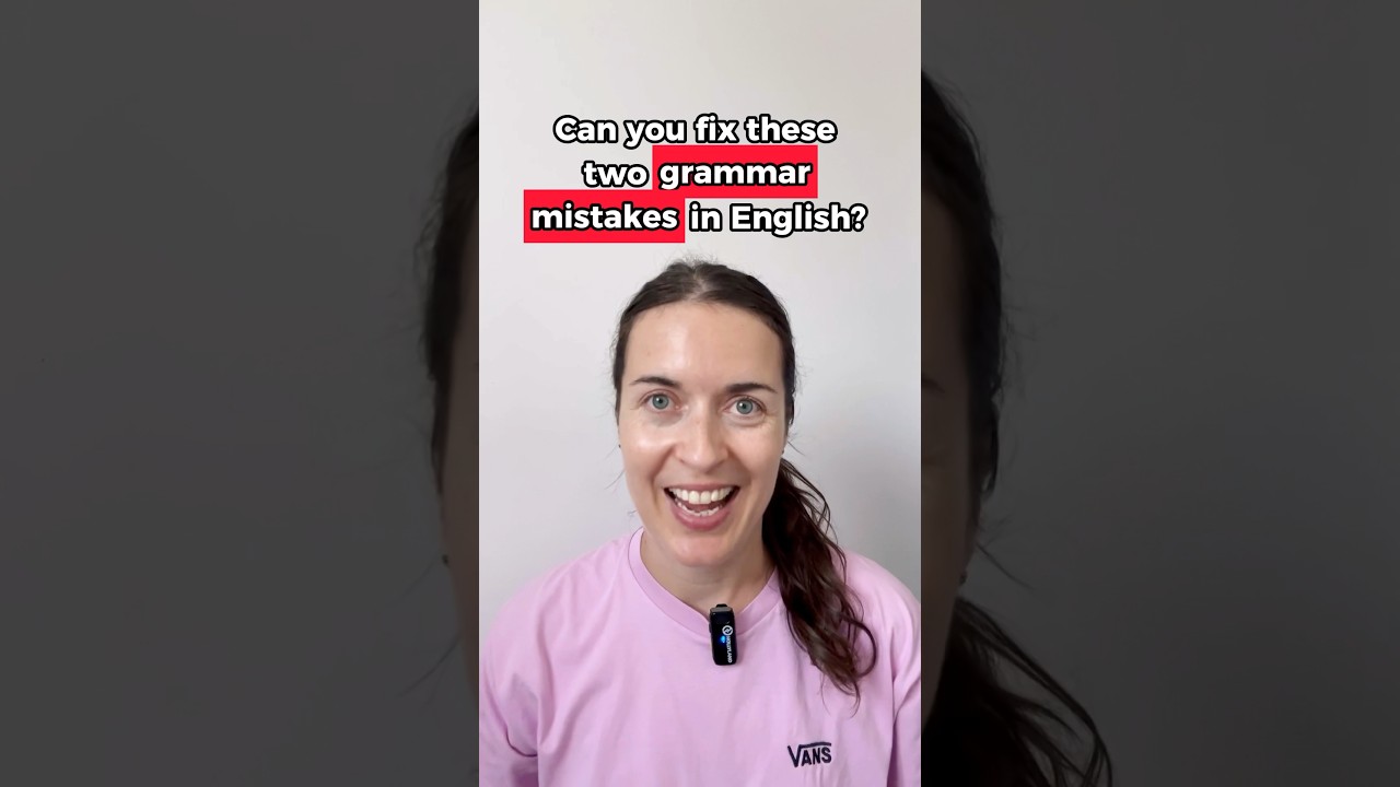 Can you fix these 2 grammar mistakes? 🇬🇧 #learnenglish