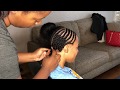 Braid down for closure sew in