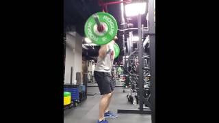 Barbell Back Squats (Side View)