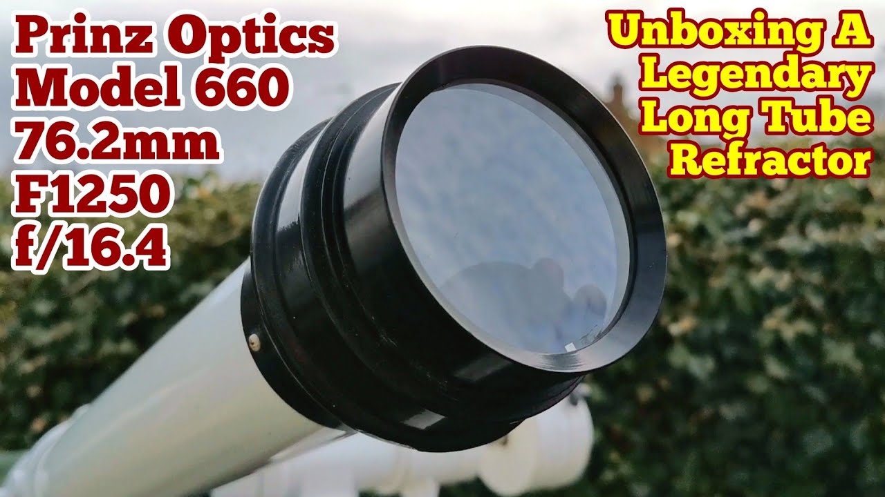 A Long Tube F 1250mm Refractor Telescope, Prinz Optics 76.2