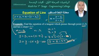 D Line Equation   معادلة الخط المستقيم