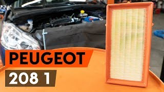 Как се сменя Въздушен филтър на PEUGEOT 208 - видео ръководство