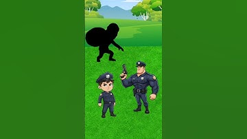 Zombie dad battles police dad#viral#funny #cartoon