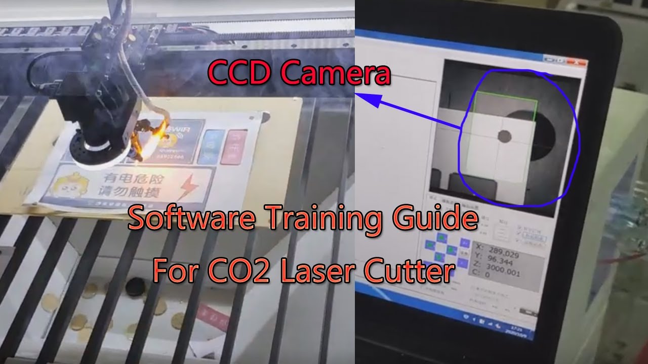 Guide Training CCD RDCmark Software For CO2 Laser Cutter 1390 - YouTube