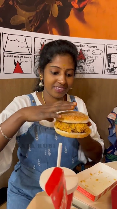 🤯என்னங்க Burger-ல Chickenஆhh😳Master plan Weight loss real twist food Asattugal-4😂#rajarubi #shorts