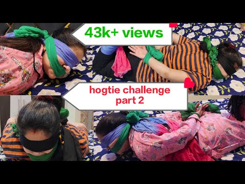 #hogtie challenge part 2 |gagtalk| escape challenge 2 | #blindfold part-2 #hogtiechallenge #escape