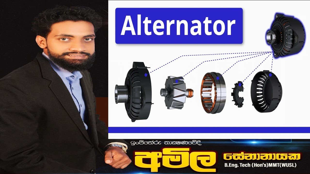 Alternator - ප්‍රත්‍යාවර්තකයක ක්‍රියාකාරීත්වය
