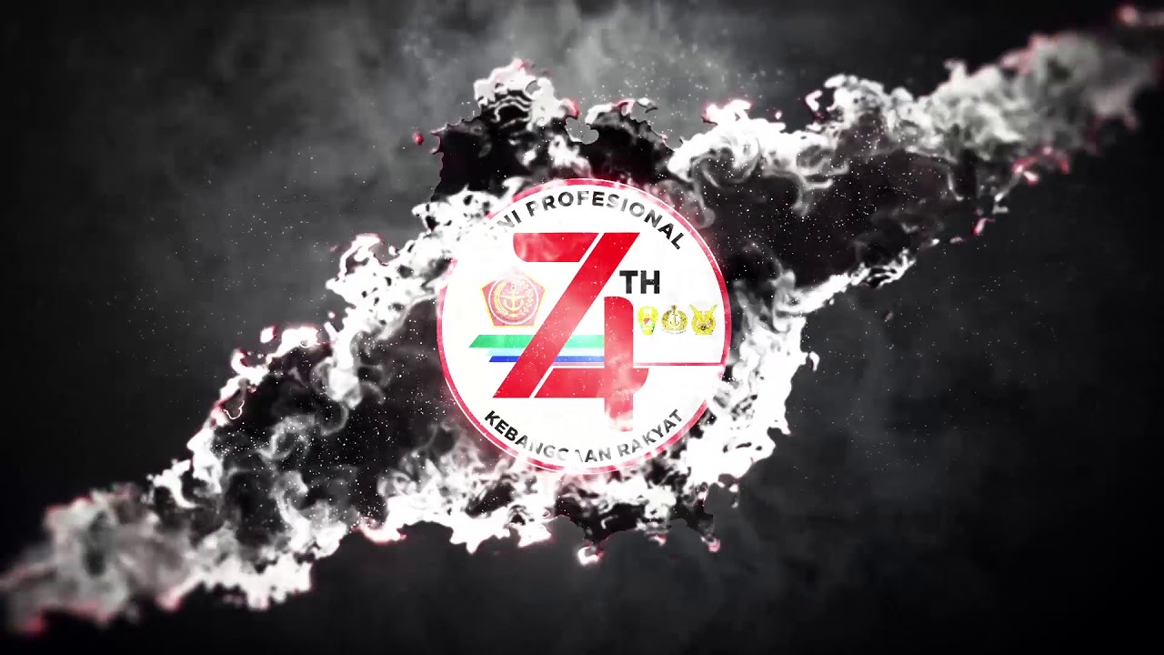 ANIMASI LOGO HUT TNI 74 - YouTube