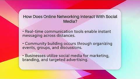 How Does Online Networking Interact With Social Media? - Everyday-Networking