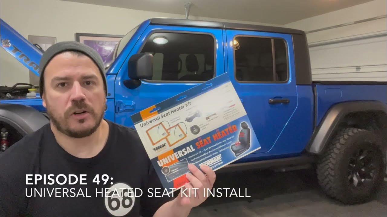 Jeep Gladiator/Wrangler Universal Heated Seat Kit Install - Episode 49 -  YouTube
