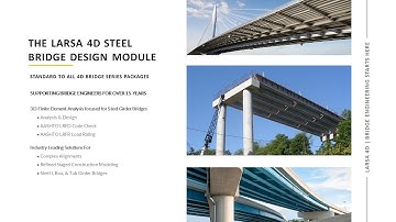 LARSA 4D Steel Bridge Module - Features Overview