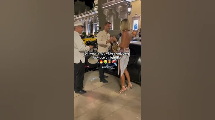 Billionaire lady boss Monaco's nightlife🔥#monaco #luxury #billionaires #life #night #supercars