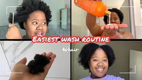 EASY and REALISTIC wash day routine | 4c hair I short natural hair 🦋