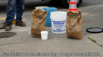 Core Reinstatement Process with Utilibond Core Bonding Compound