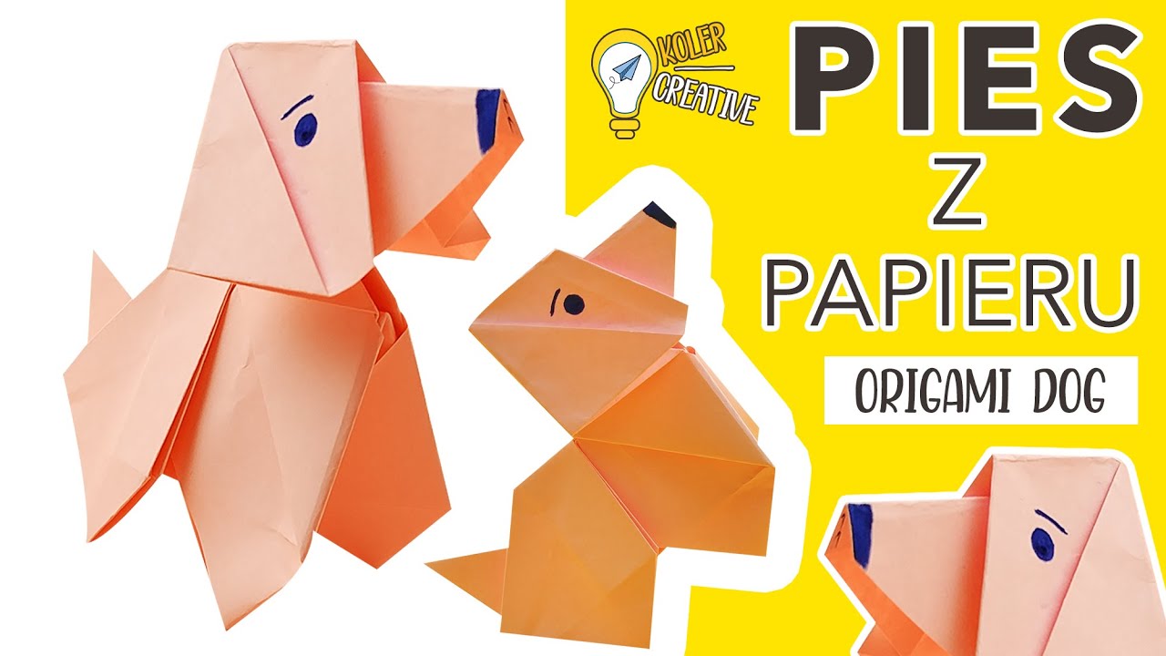 Pies Origami Paper Origami Dog Piesek Z Papieru How To Make Paper Dog Easy Jak Zrobić Psa Youtube