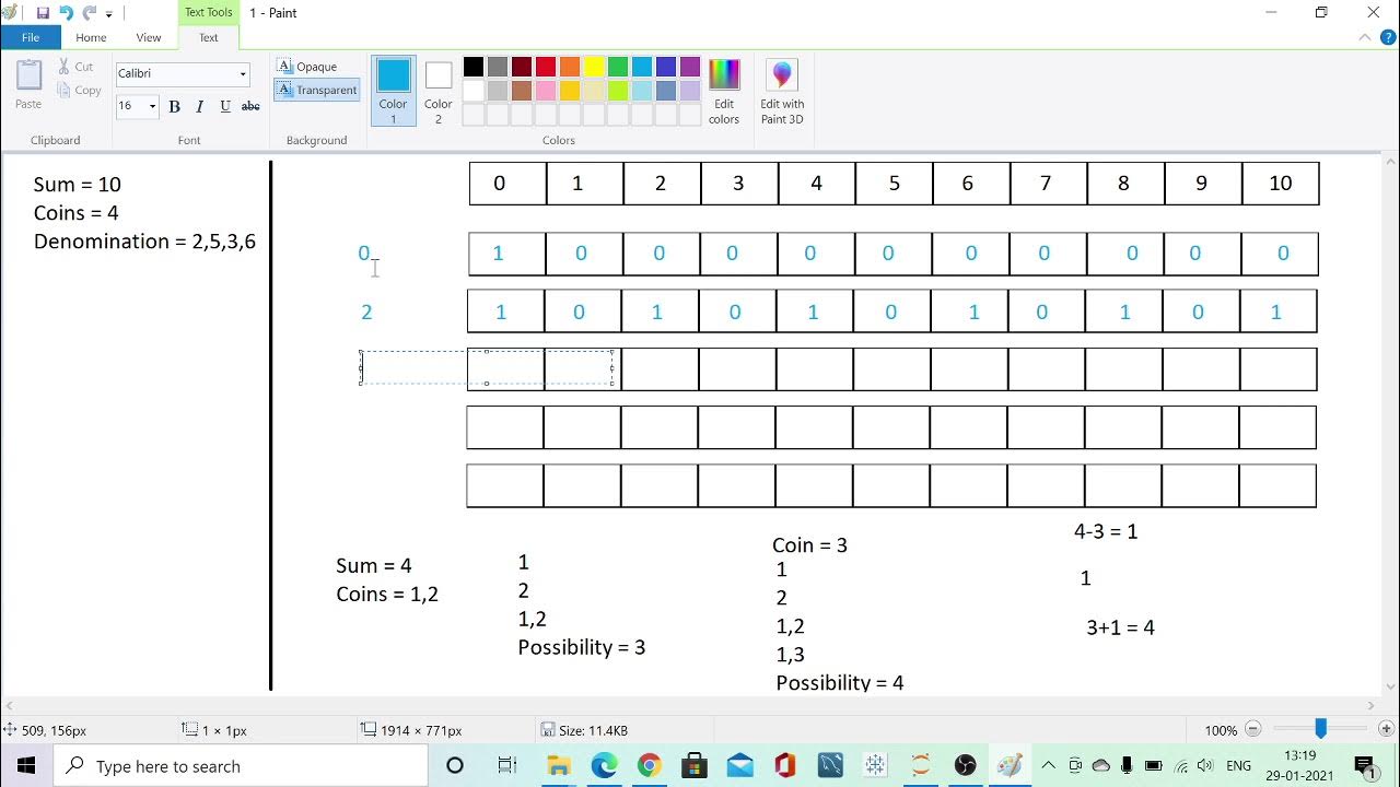 HackerRank Problem Solving The Coin Change Problem Code with