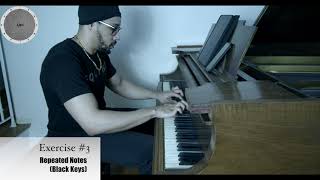 Piano Exercise #3 Repeated Notes (Black Keys)