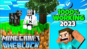 One Block In Minecraft Pe [1.19/1.20] - 1000% Working! | Minecraft One Block Survival 😱
