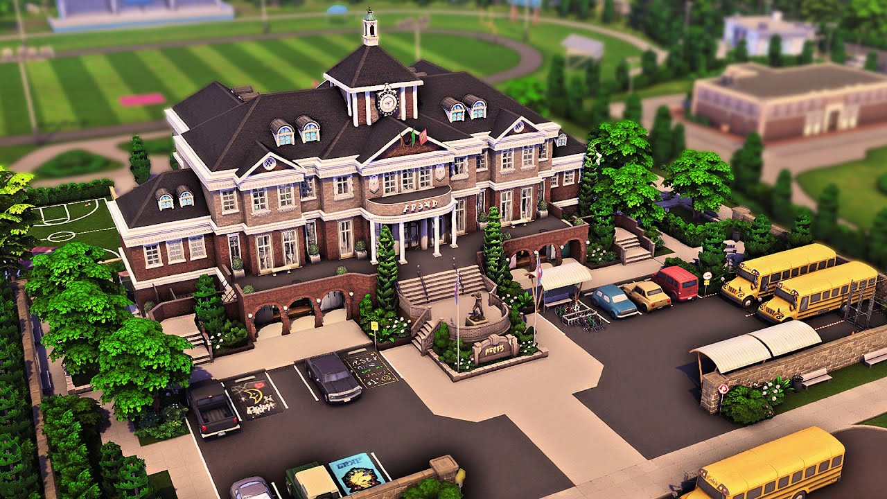 High School The Sims 4 High School Years Speed Build Youtube