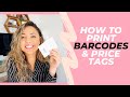 How to Print Barcode Labels and Price Tags | Monika Rose, Online Boutique Boss