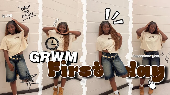 GRWM First Day of School 2025 🤍🚌| 10th grade