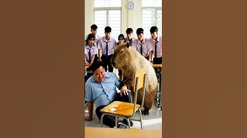 Linh chơi xấu đổ dầu lên ghế ngồi của Capy #capybara #vuive #giaitri #cuocsongcuacapy