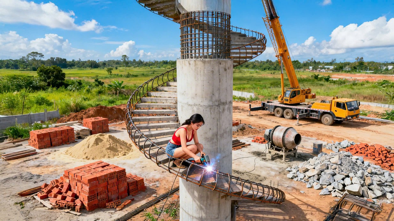TIMELAPSE - Building a High-Rise Farm Observation Cabin | Full Construction by @AnDIYBuild