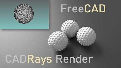 FreeCAD Tutorial | The Fast Render in Free CADRays of Multiple Bodies