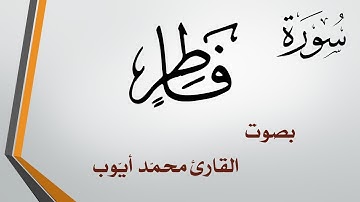 035 سورة فاطر  .. محمد أيوب