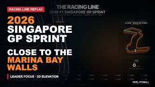 2026 F1 Singapore GP Sprint Racing Line Replay Visualized: Close to the Marina Bay Walls