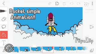 How to Make a Simple Rocket Animation - Flipaclip Animation