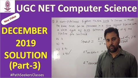 UGC NET December 2019 Computer Architecture and Digital Electronics Part-3