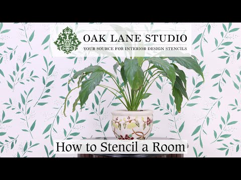 How to Stencil a Room from Ceiling to Floor