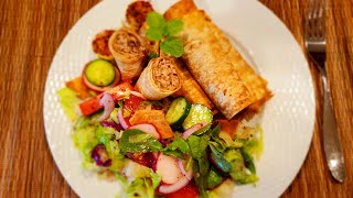 Fattoush Salad (Coarsely chopped Mediterranean Salad)