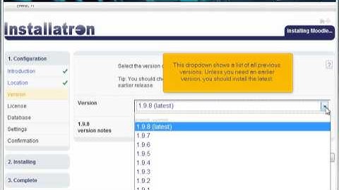 How to install an application in Installatron
