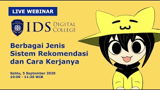 Berbagai Jenis Sistem Rekomendasi Dan Cara Kerjanya  Webinar Ids Digital College