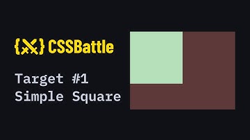 CSS Battle Challenge #1 Solution | Simply Square