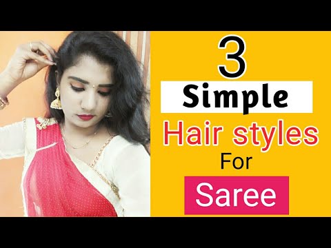 Easy & simple (New) HairStyles For saree With Jasmine Flower || hairstyle  for saree|| kanmani tips - YouTube