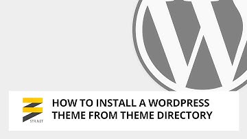 How to install a Wordpress theme from Theme Directory