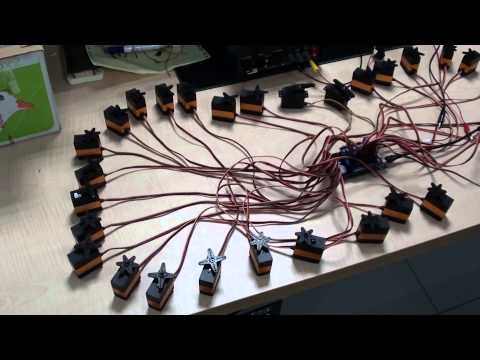86Duino ONE connects with 32 RC servos