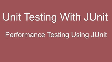 JUnit Tutorial 05 :- Performance Testing using  JUnit