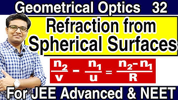 Refraction of Light Through Spherical Surfaces | Derivation | Best Numericals | JEE & NEET | Optics