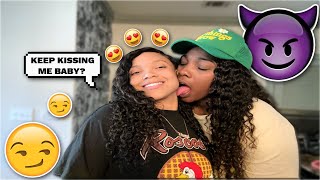 CAN&#39;T STOP KISSING YOU PRANK ON GIRLFRIEND * CUTE REACTION 😍 *