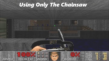 DOOM BUT ONLY CHAINSAW. (E1M2)