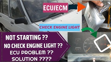 No check engine light problem | How to check and repair ECU | car not starting