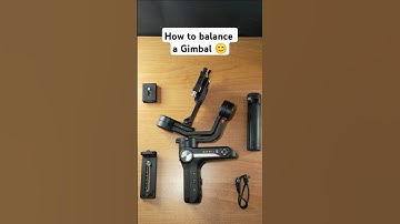 How to balance a Gimbal 😊📸 @ZhiyunTechGlobal Weebill S