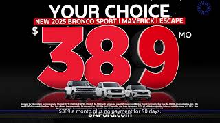 Get a New Bronco Sport for $389/Month Plus No Payments for 90 Days -- at Red McCombs Ford