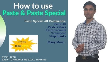 Paste and Paste Special